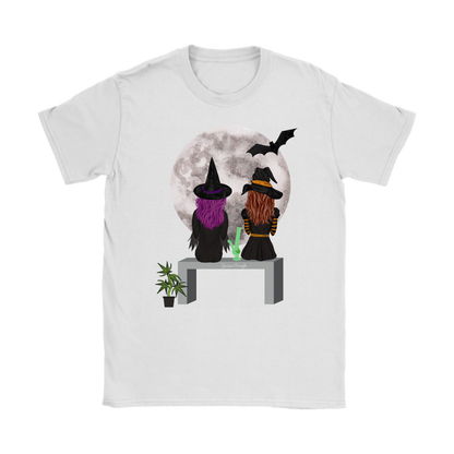 Stoner Girl Hoodie: Witch Besties & Bong Rips by Moonlight