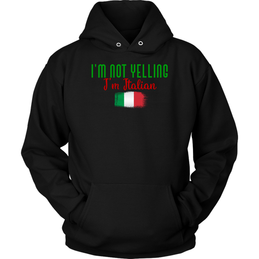 I’M Not Yelling I’m Italian Hoodie - Gracious Concepts