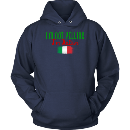I’M Not Yelling I’m Italian Hoodie - Gracious Concepts