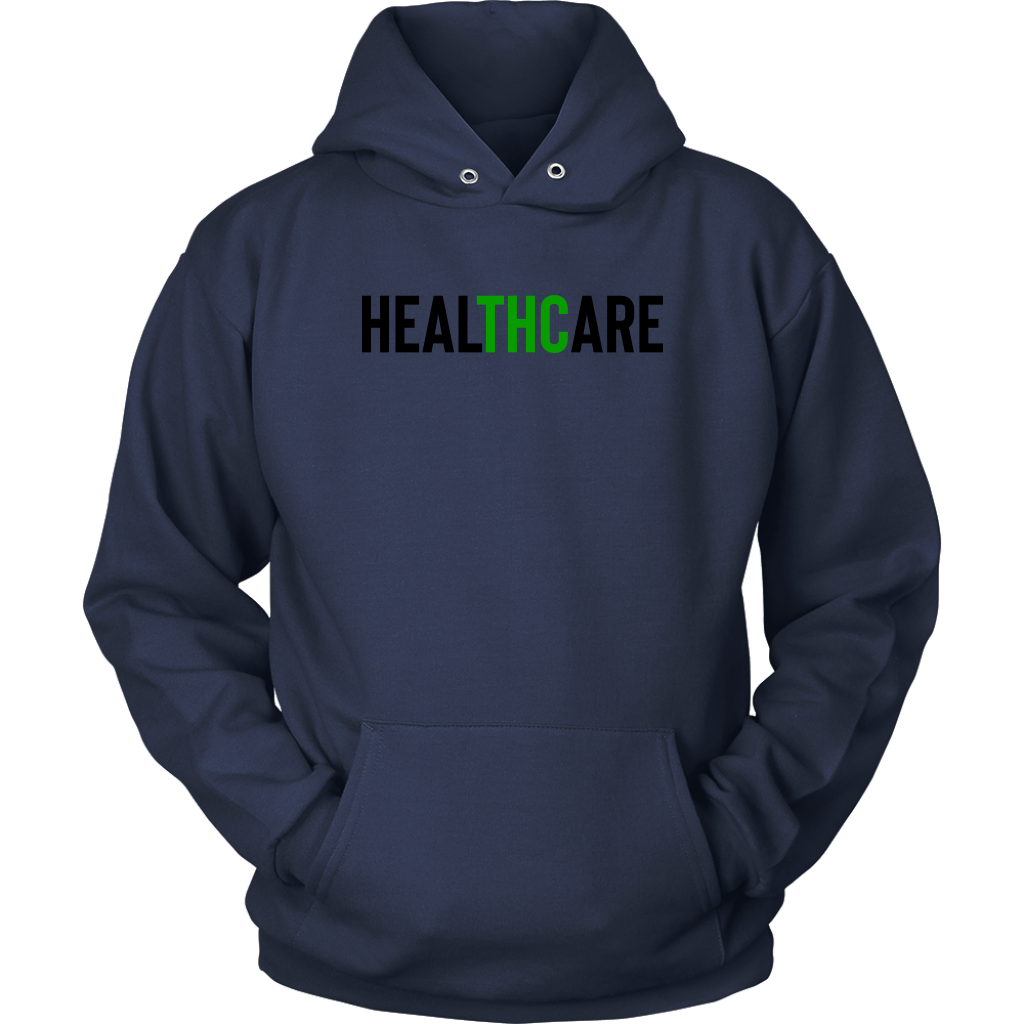 THC Stoner HealTHCare Hoodie, Stoner Apparel, Unisex Cannabis Hoodie - Gracious Concepts