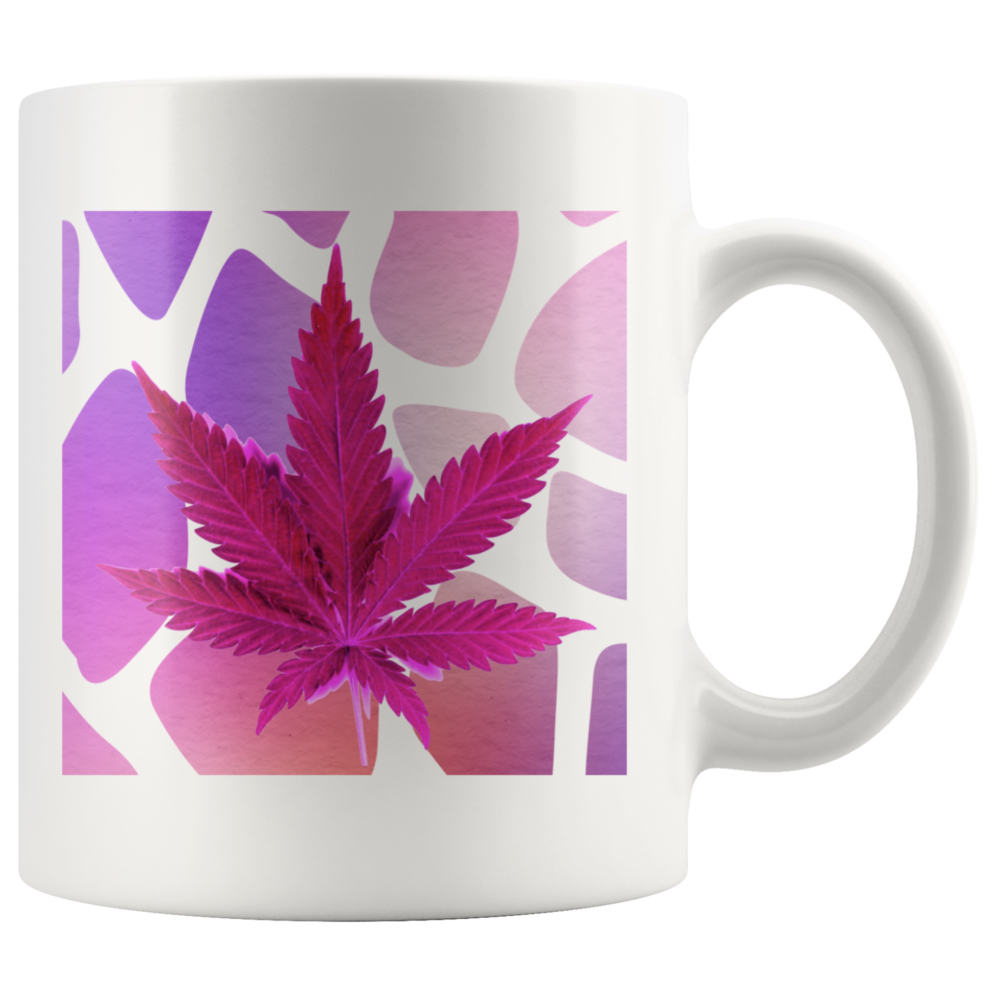 Stoner Girl Mug: Pink Pot Leaf - Gracious Concepts