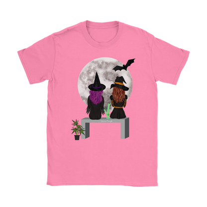 Stoner Girl Hoodie: Witch Besties & Bong Rips by Moonlight
