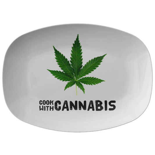 Cook With Cannabis Serving Platter - Gracious Concepts