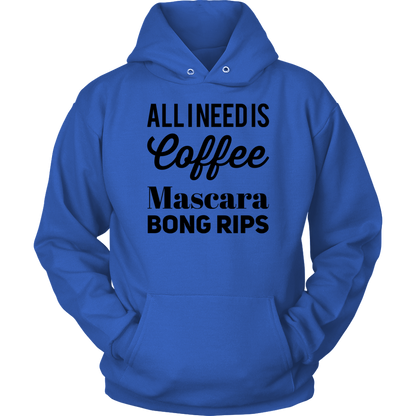 Stoner Girl Apparel: All I Need is Coffee, Mascara, Bong Rips - Gracious Concepts