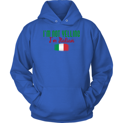 I’M Not Yelling I’m Italian Hoodie - Gracious Concepts