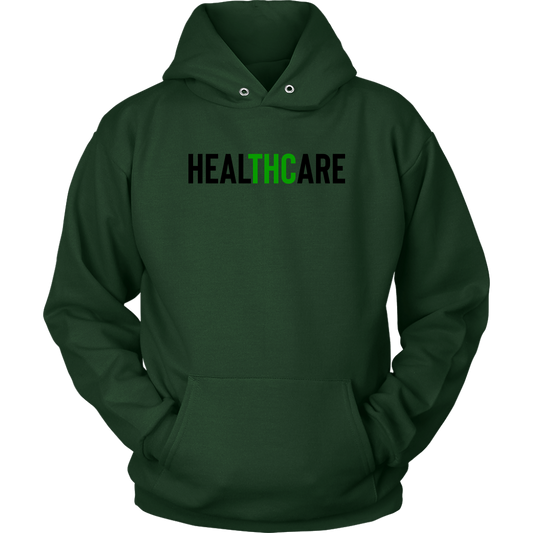 THC Stoner HealTHCare Hoodie, Stoner Apparel, Unisex Cannabis Hoodie - Gracious Concepts