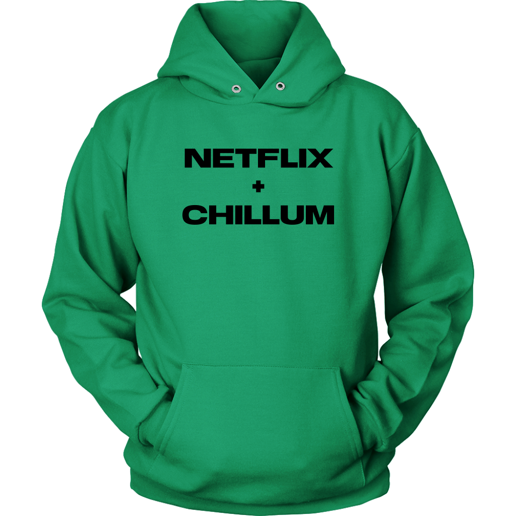 Stoner Hoodie: Netflix & Chillum Funny Unisex Weed Inspired Hoodie - Gracious Concepts