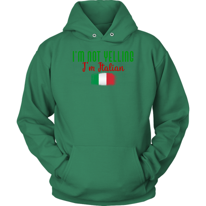 I’M Not Yelling I’m Italian Hoodie - Gracious Concepts