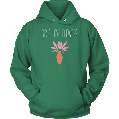 Girls Love Flowers Hoodie - Gracious Concepts