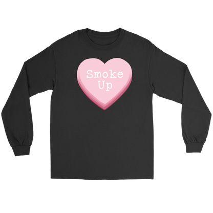 Smoke Up Candy Heart Valentine Long Sleeve Unisex - Gracious Concepts