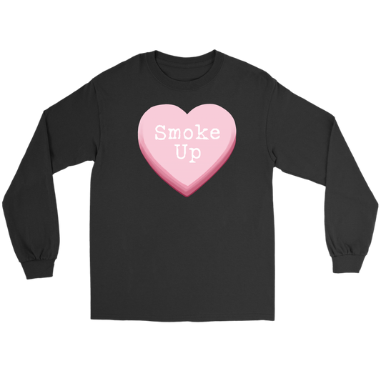 Smoke Up Candy Heart Valentine Long Sleeve Unisex - Gracious Concepts