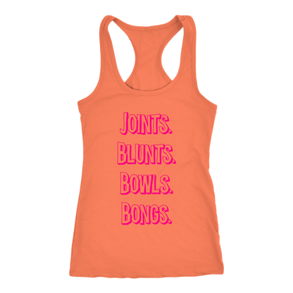 Joints, Blunts, Etc. Racerback Tank - Gracious Concepts