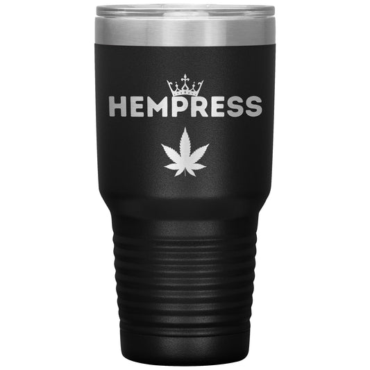 Hempress Travel Mug, CBD Hemp Themed Travel Mug