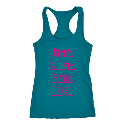 Joints, Blunts, Etc. Racerback Tank - Gracious Concepts