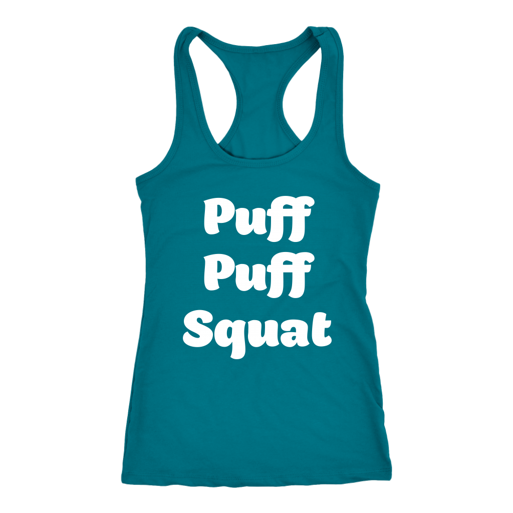 Puff, Puff, Squat Racerback Tank - Gracious Concepts