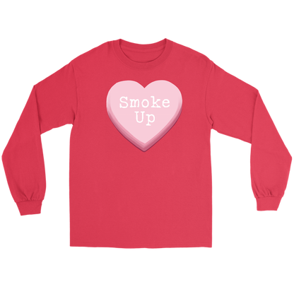 Smoke Up Candy Heart Valentine Long Sleeve Unisex - Gracious Concepts
