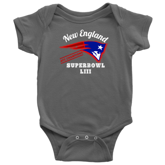 New England Skull Superbowl Onesie - Gracious Concepts