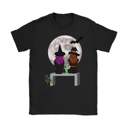 Stoner Girl Hoodie: Witch Besties & Bong Rips by Moonlight