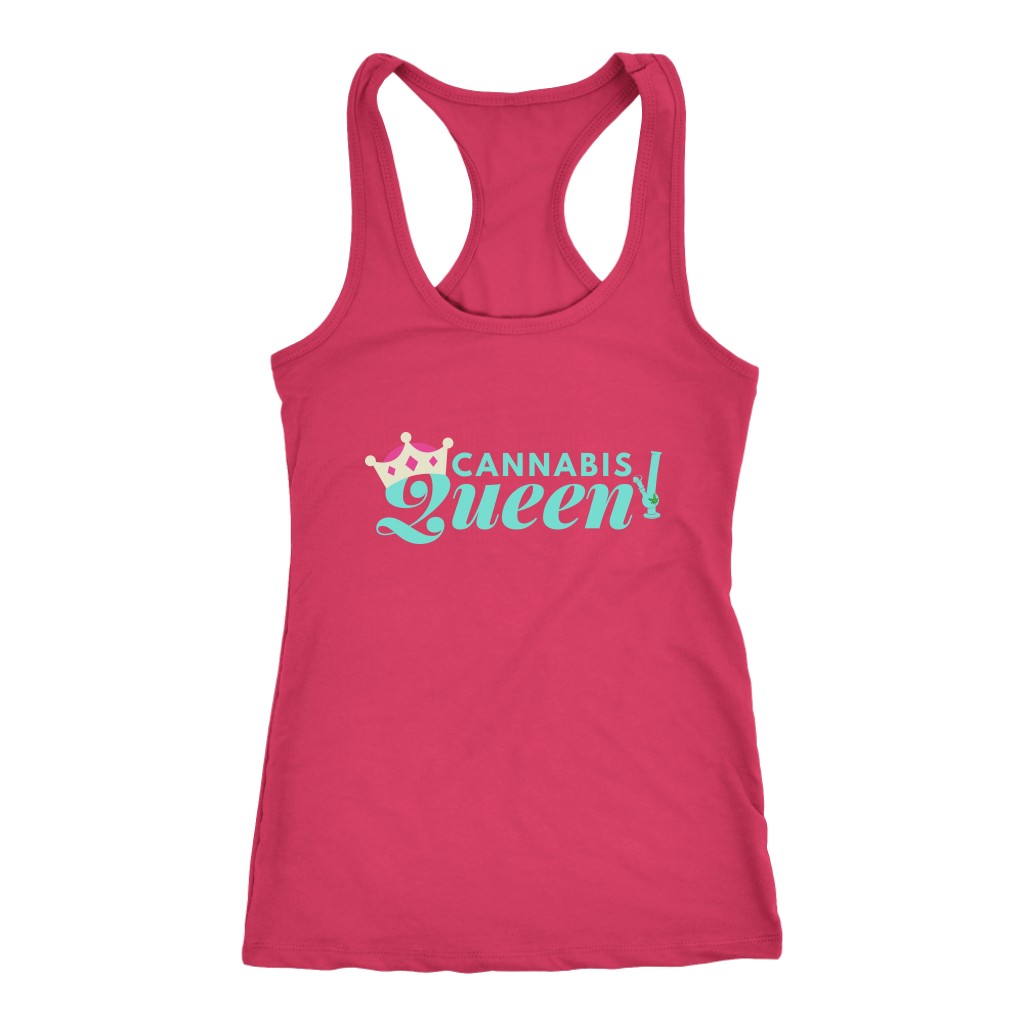 Cannabis Queen Crewneck Sweatshirt, Racerback Tank & Hoodie