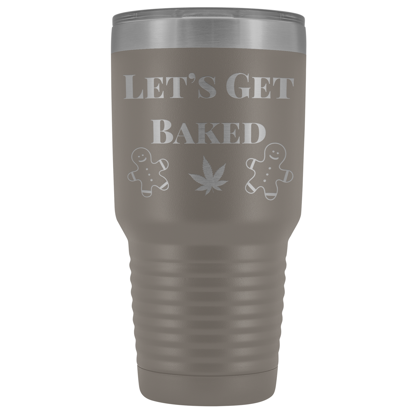Stoner Christmas: Let’s Get Baked Tumbler, Cannabis Themed Gifts - Gracious Concepts