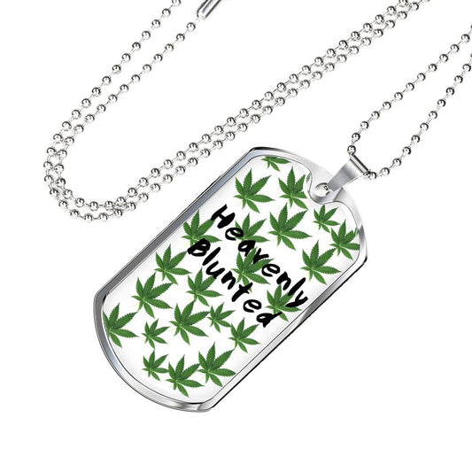 Heavenly Blunted Dog Tag Necklace - Gracious Concepts