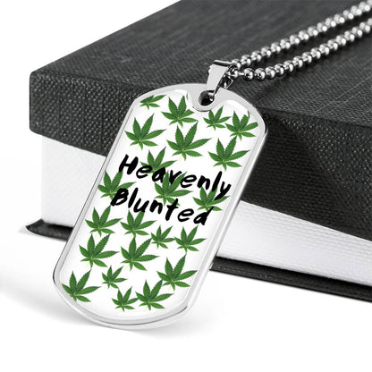 Heavenly Blunted Dog Tag Necklace - Gracious Concepts