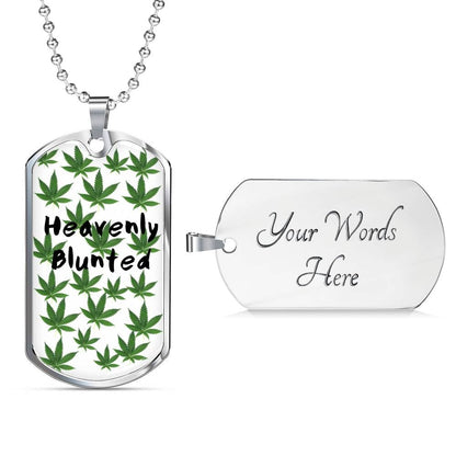 Heavenly Blunted Dog Tag Necklace - Gracious Concepts