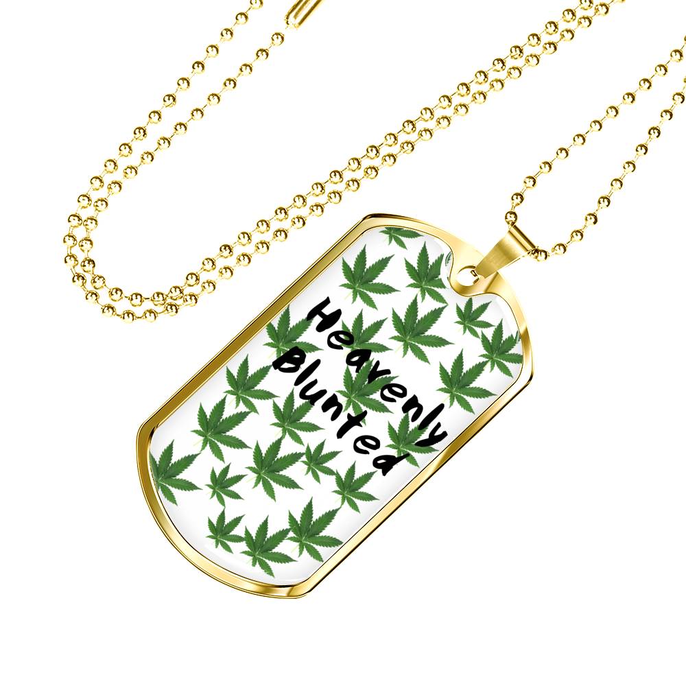 Heavenly Blunted Dog Tag Necklace - Gracious Concepts