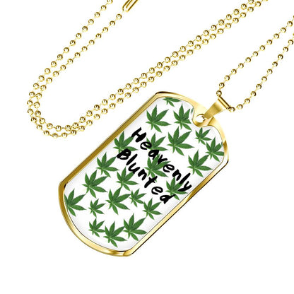 Heavenly Blunted Dog Tag Necklace - Gracious Concepts