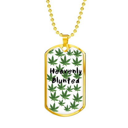 Heavenly Blunted Dog Tag Necklace - Gracious Concepts