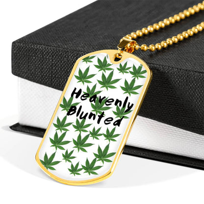 Heavenly Blunted Dog Tag Necklace - Gracious Concepts