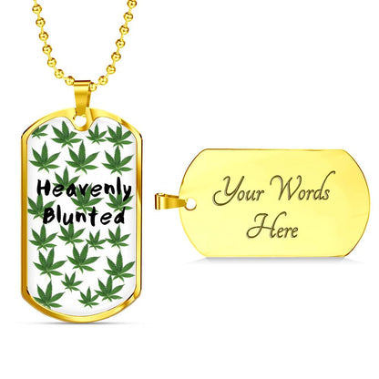 Heavenly Blunted Dog Tag Necklace - Gracious Concepts