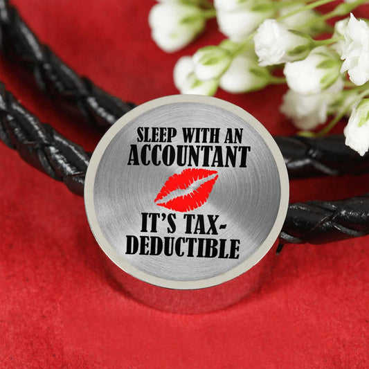 Sleep with an Accountant Double-wrapped Leather Bracelet - Gracious Concepts
