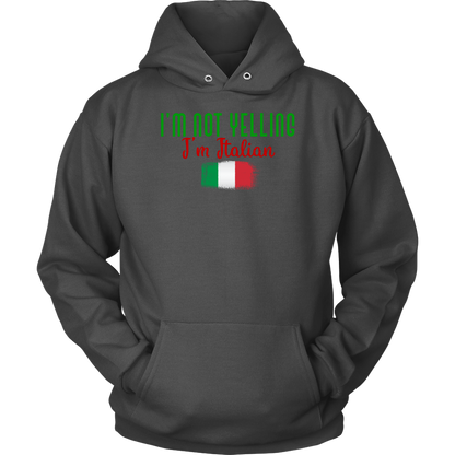 I’M Not Yelling I’m Italian Hoodie - Gracious Concepts
