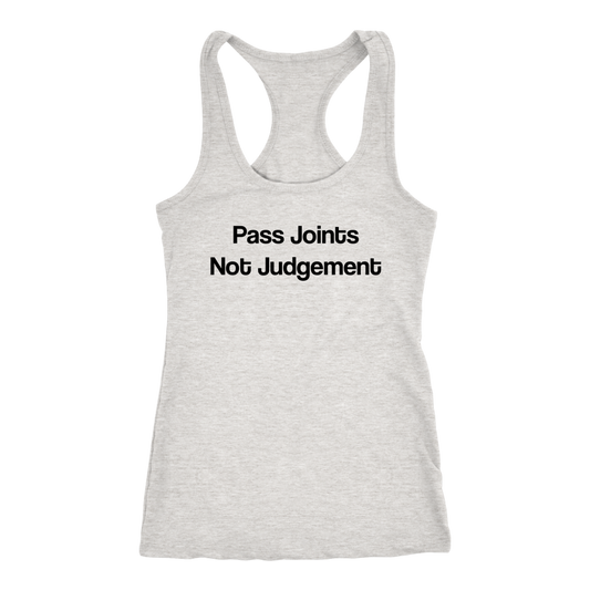 Stoner Girl Tank Top: Pass Joints Racerback