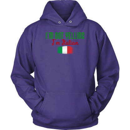 I’M Not Yelling I’m Italian Hoodie - Gracious Concepts