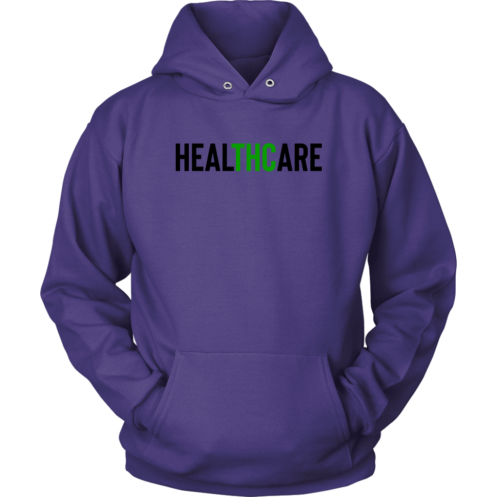 THC Stoner HealTHCare Hoodie, Stoner Apparel, Unisex Cannabis Hoodie - Gracious Concepts