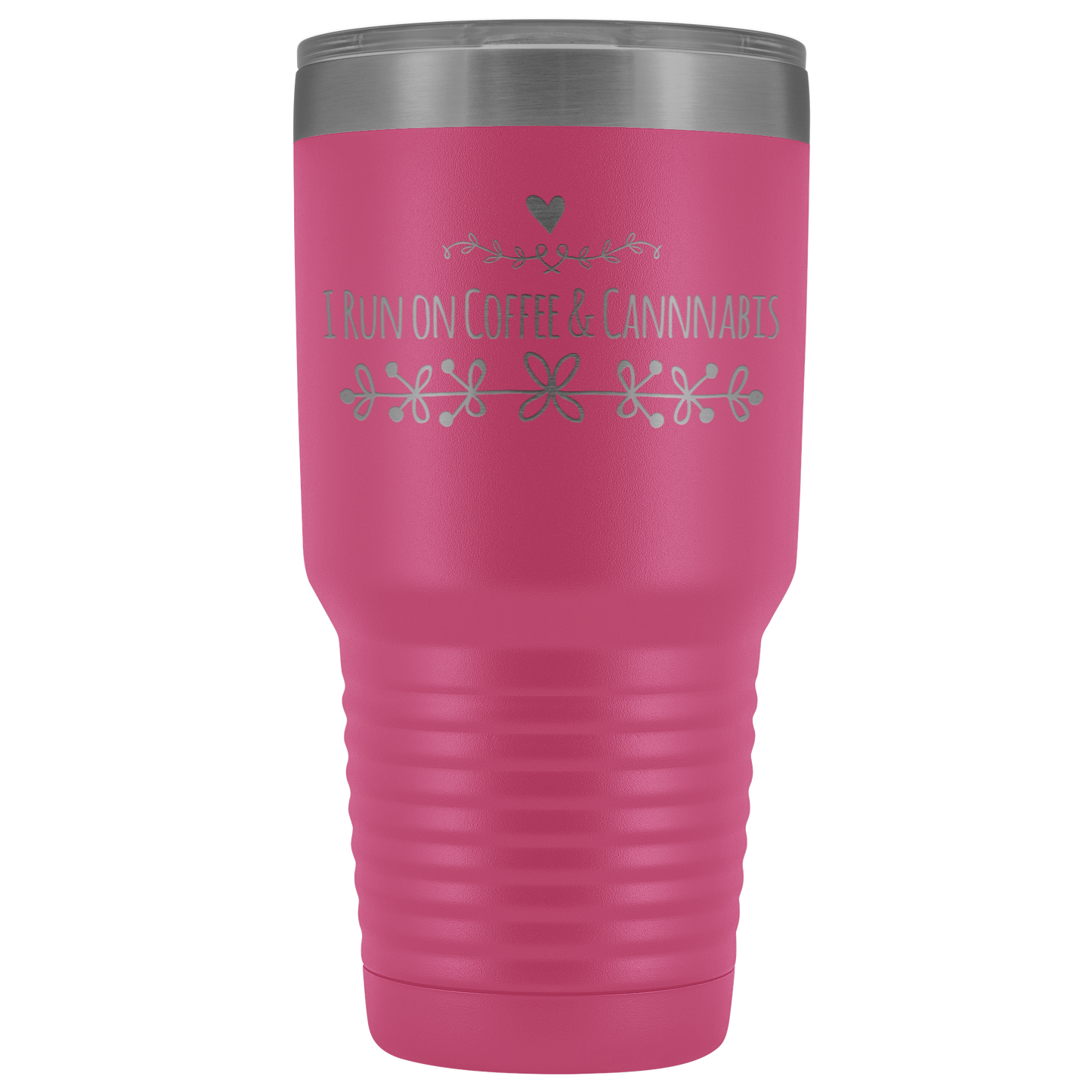 I Run On Coffee & Cannabis Travel Mug, Stoner Coffee Mug, Cannabis Mug - Gracious Concepts