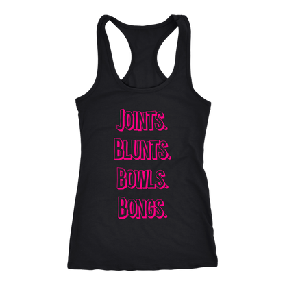 Joints, Blunts, Etc. Racerback Tank - Gracious Concepts