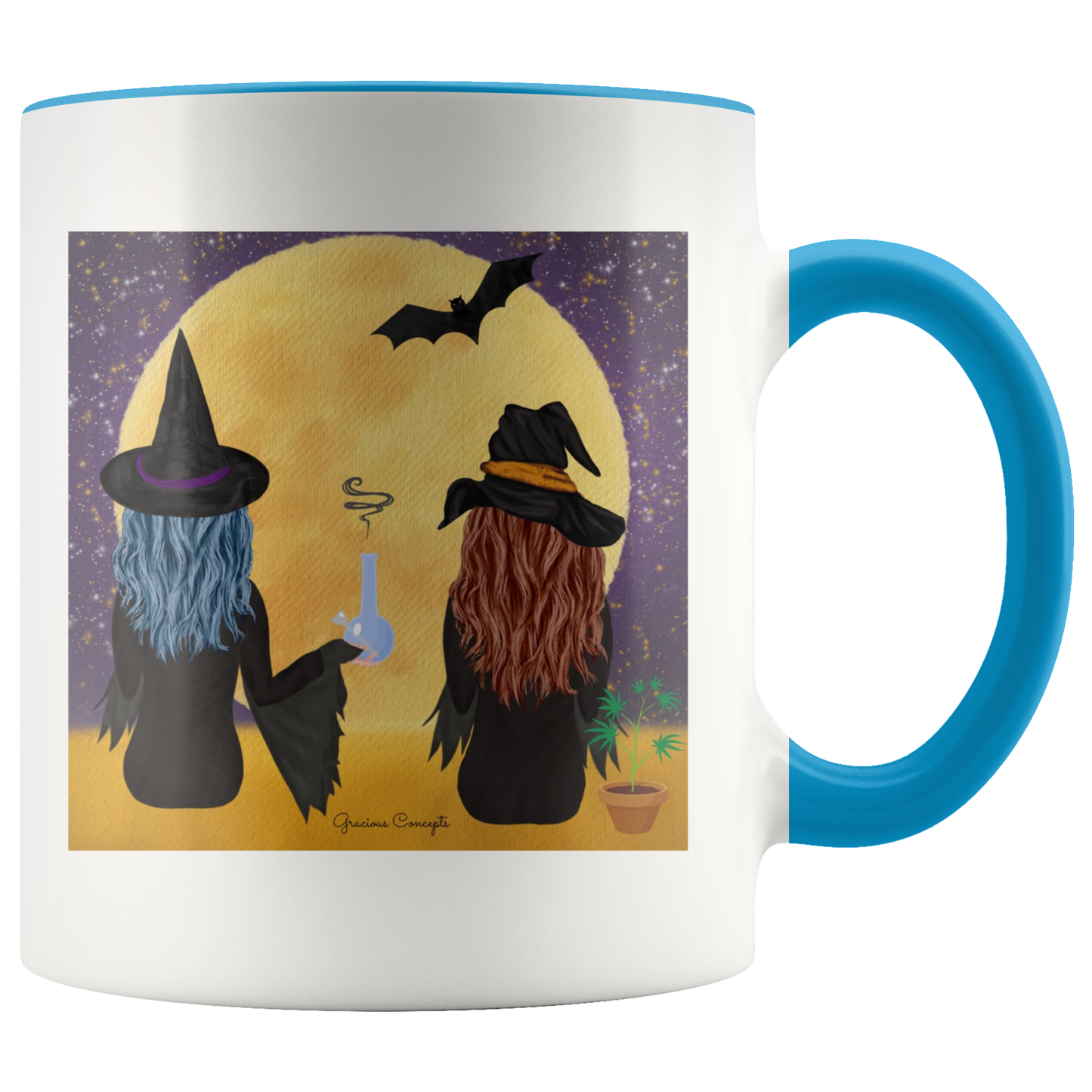 Stoner Halloween Mug: Bong Hits By Moonlight