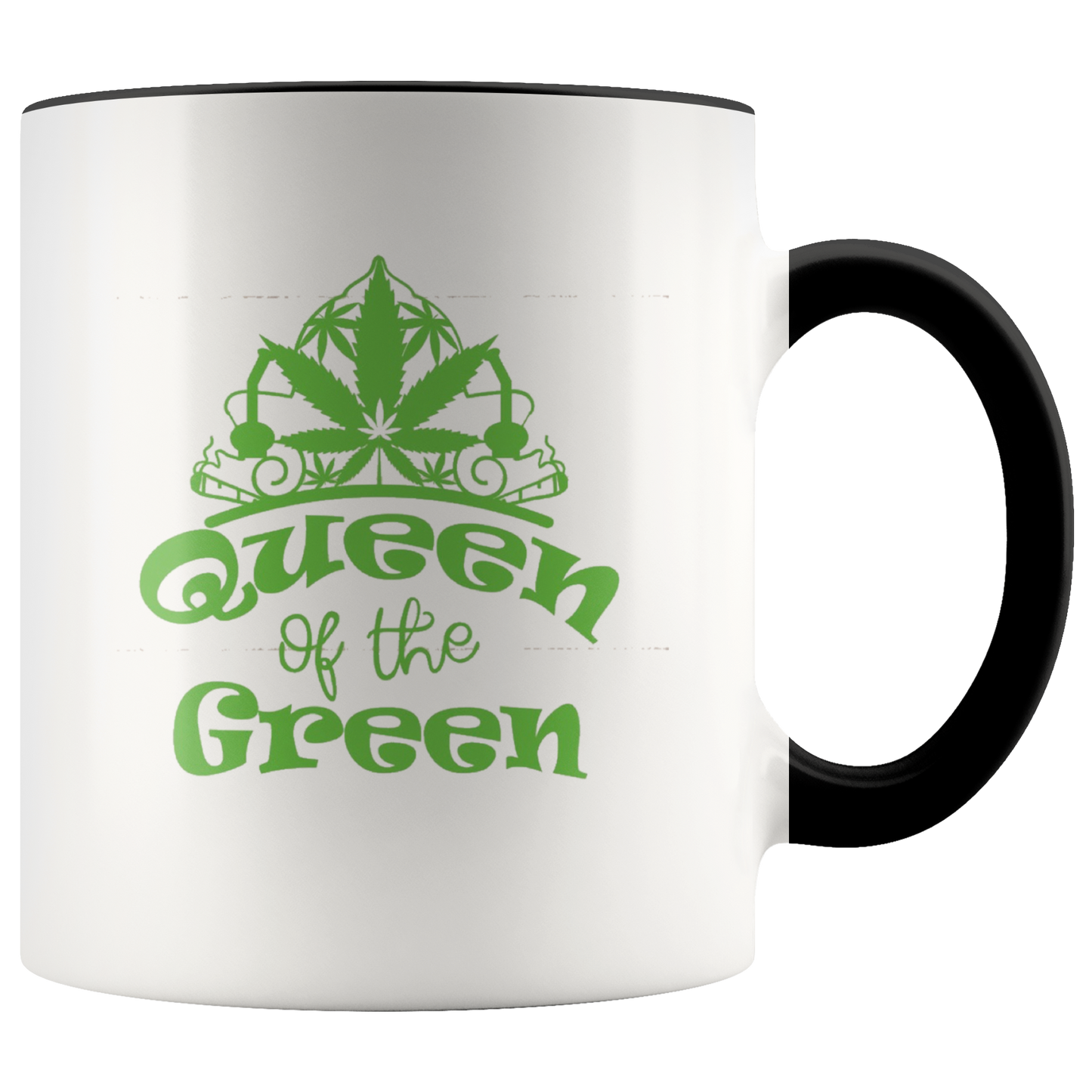 Stoner Girl Mug: Queen of the Green Coffee Mug - Gracious Concepts