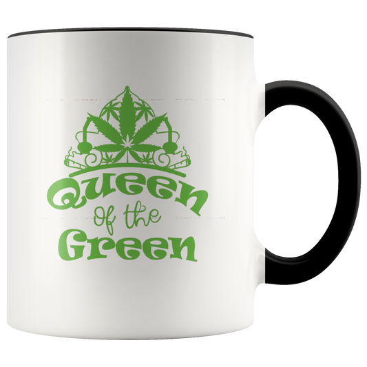 Stoner Girl Mug: Queen of the Green Coffee Mug - Gracious Concepts