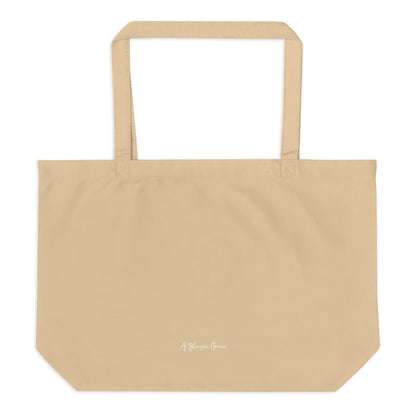 Maybe She's Born With It Large organic tote bag