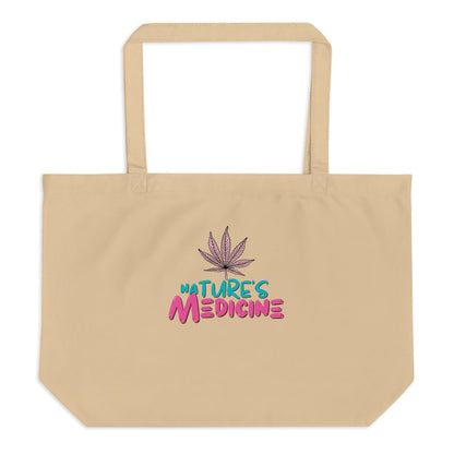 Nature's Medicine Large Organic Cotton Tote Bag