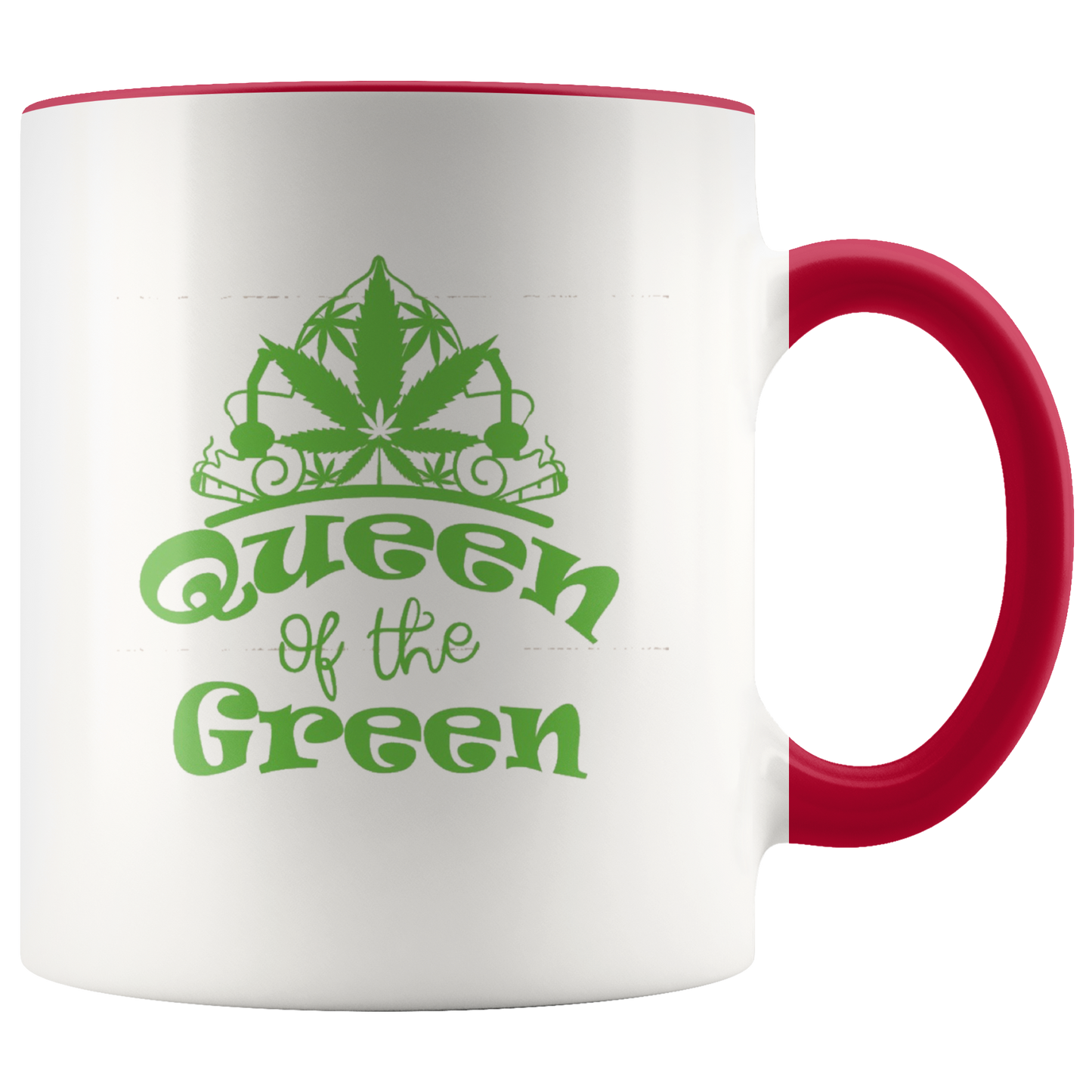 Stoner Girl Mug: Queen of the Green Coffee Mug - Gracious Concepts
