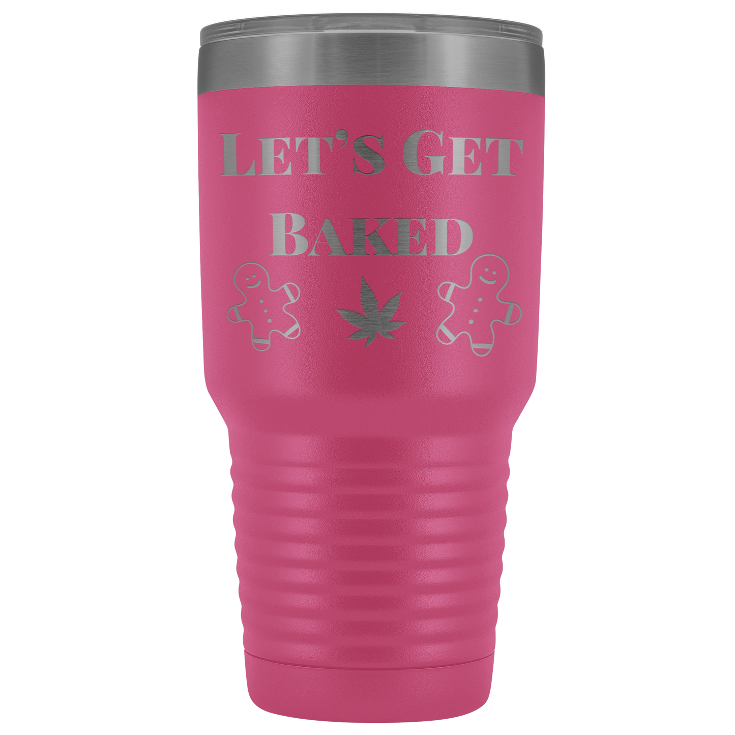 Stoner Christmas: Let’s Get Baked Tumbler, Cannabis Themed Gifts - Gracious Concepts