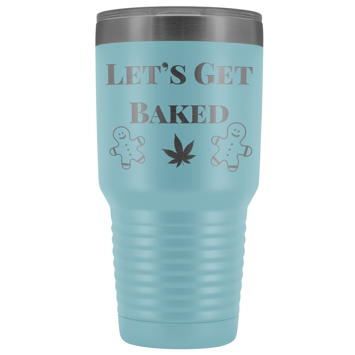 Stoner Christmas: Let’s Get Baked Tumbler, Cannabis Themed Gifts - Gracious Concepts