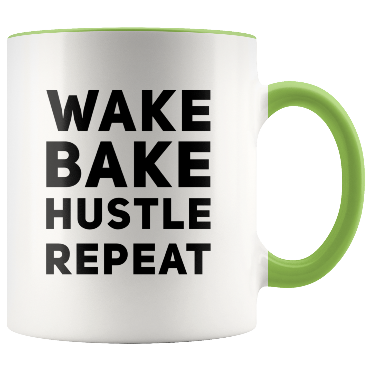 Stoner Girl Mug: Wake, Bake, Hustle Repeat Mug - Gracious Concepts