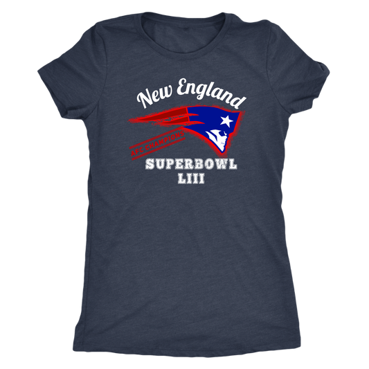 New England Skull Superbowl Women's T-shirt - Gracious Concepts