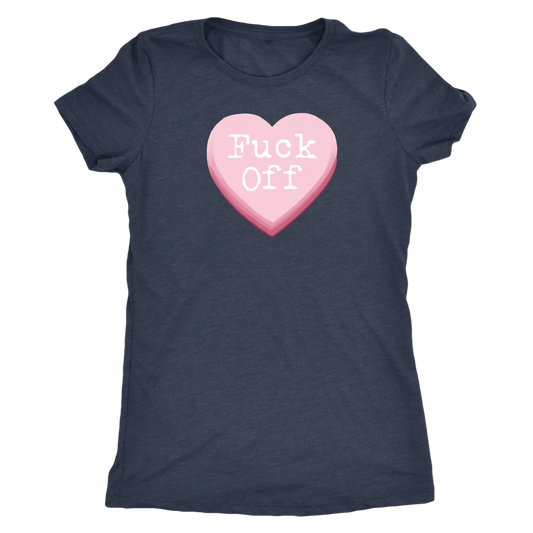 Fuck Off Candy Heart Women's T-shirt - Gracious Concepts
